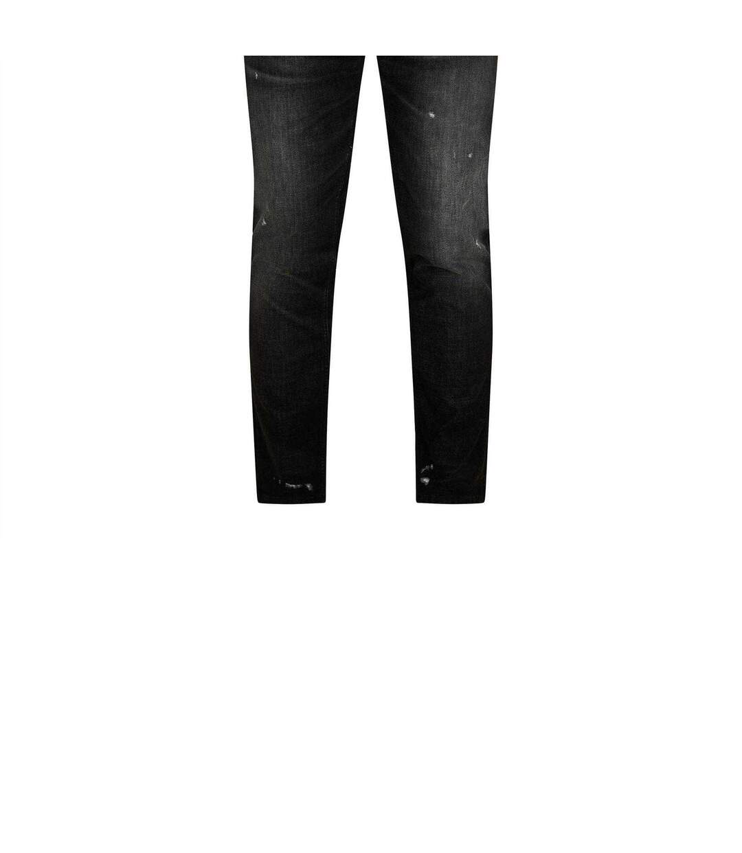 Mens Delaware Distressed Slim Jeans Charcoal Boss-3