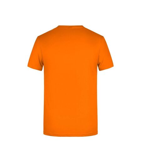 T-shirt Basic Homme Orange James And Nicholson