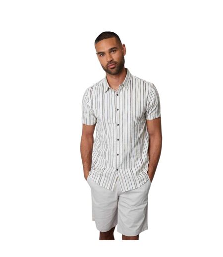 Chemise Motif/style À Rayures Brownhill Homme Crème Threadbare