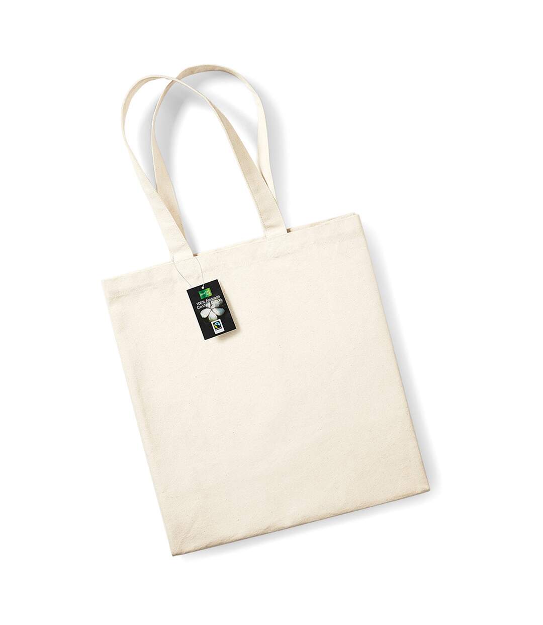 Westford Mill Cotton Classic Shopper Bag (21 Liters) (Natural) (One Size) - UTBC3619-3