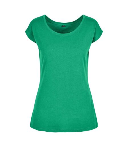 Build Your Brand Womens/Ladies Wide Neck T-Shirt (City Red) - UTRW8369