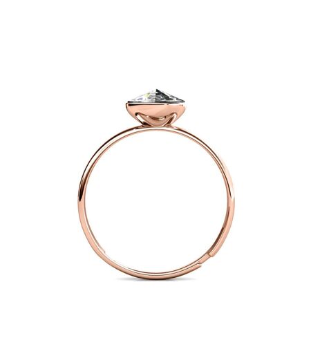 Bague Acacia - Or Rosé et Cristal