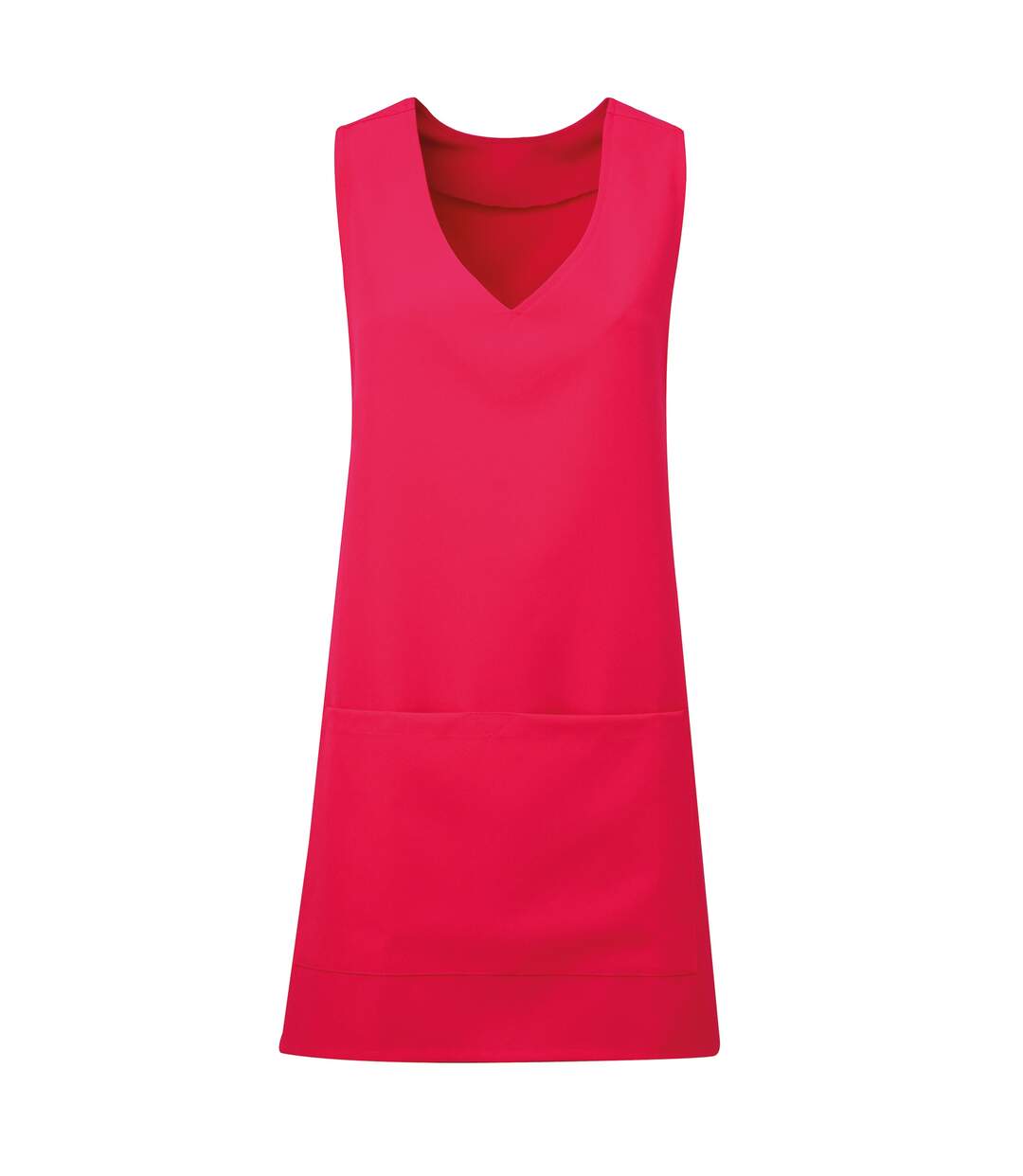 Premier Womens/Ladies Wrap Around Sleeveless Tunic Apron (Hot Pink) - UTPC2657-1