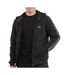 Sweat zippé noir homme lacoste sh7457-1