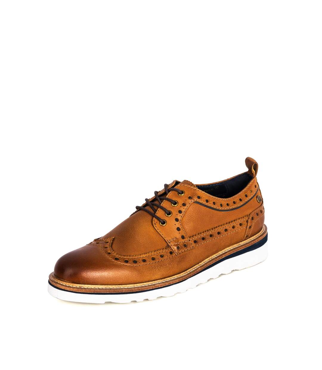 Mens Calder Tan Derby Brogue-3