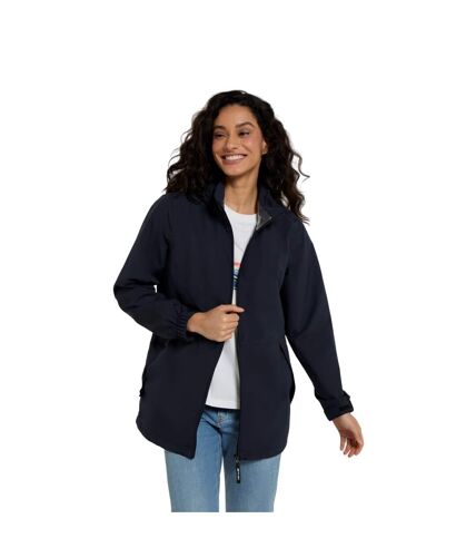 Womens/ladies pace packable waterproof jacket navy Animal