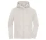 Sweat à capuche zippé oversize unisexe - 8043 - beige grès-1