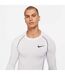 Mens Pro Core Long-sleeved T-shirt White Nike-3