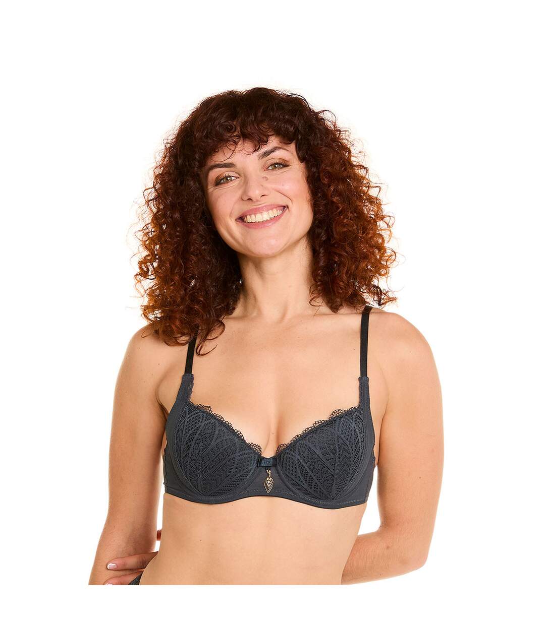 Soutien-gorge ampliforme coque moulée gris Abeille-2