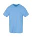 T-shirt à col rond homme bleu ciel Build your Brand