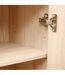Colonne 2 portes effet bois naturel ABANA - Beige-4