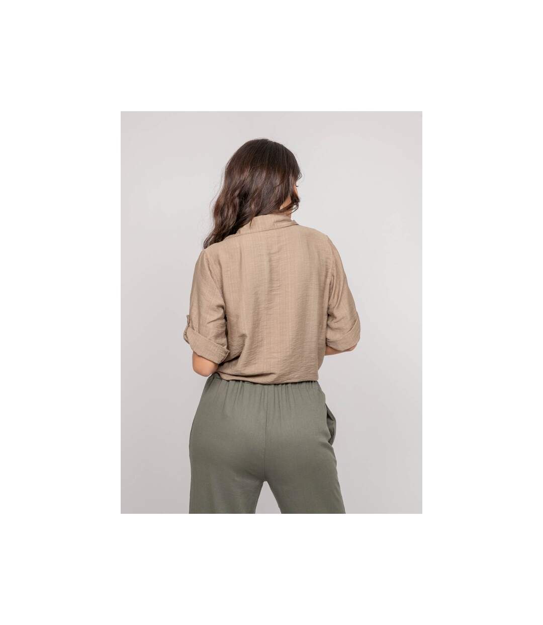Chemise manches courtes nouée OVELIE - Dona X Lisa-2