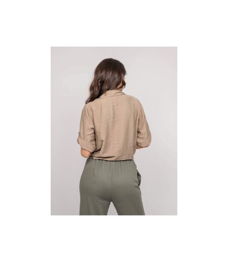 Chemise manches courtes nouée OVELIE - Dona X Lisa