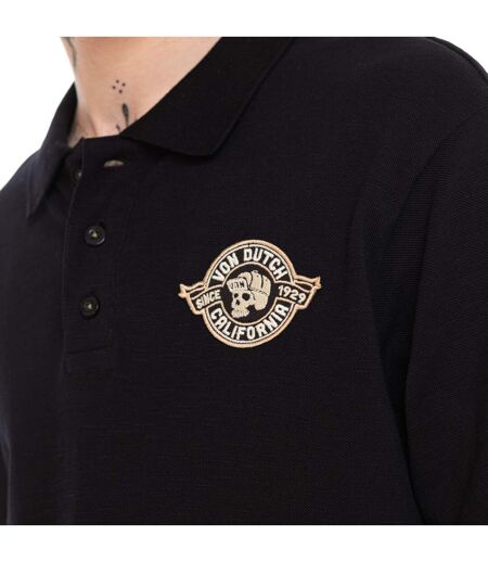 Polo piqué slub avec écusson Raph Vondutch