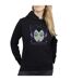Disney Sweat à capuche à tête courte Femme/Ladies Maleficent (Noir) - UTBI5033-3