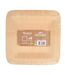 Lot de 4 Assiettes Carrées Bambou 18cm Naturel-2