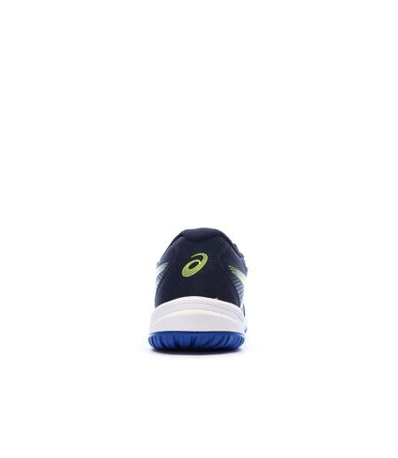 Chaussures de padel marines/jaunes fluo homme asics upcourt 6