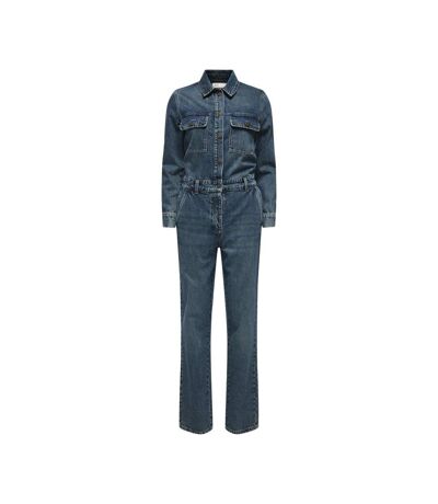 Combinaison Manches longues en Jean Bleu Femme JDY Jumpsuit - L