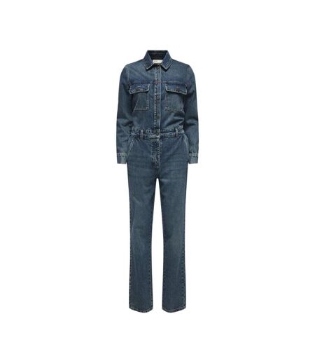 Combinaison Manches longues en Jean Bleu Femme JDY Jumpsuit - L