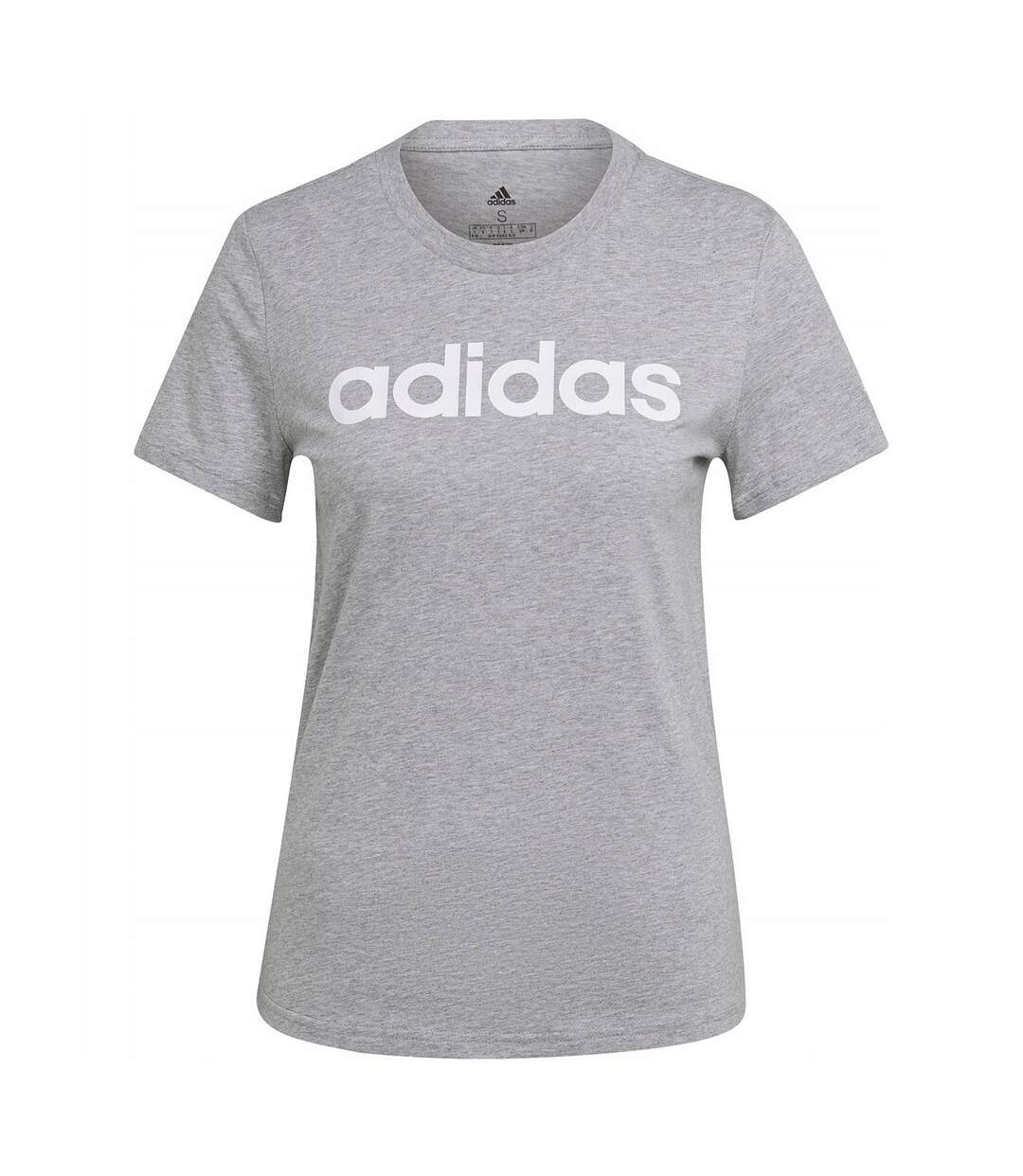 T-shirt Détente Style Logo Essentials Femme Gris Adidas-2