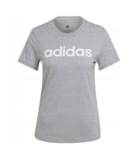 T-shirt Détente Style Logo Essentials Femme Gris Adidas