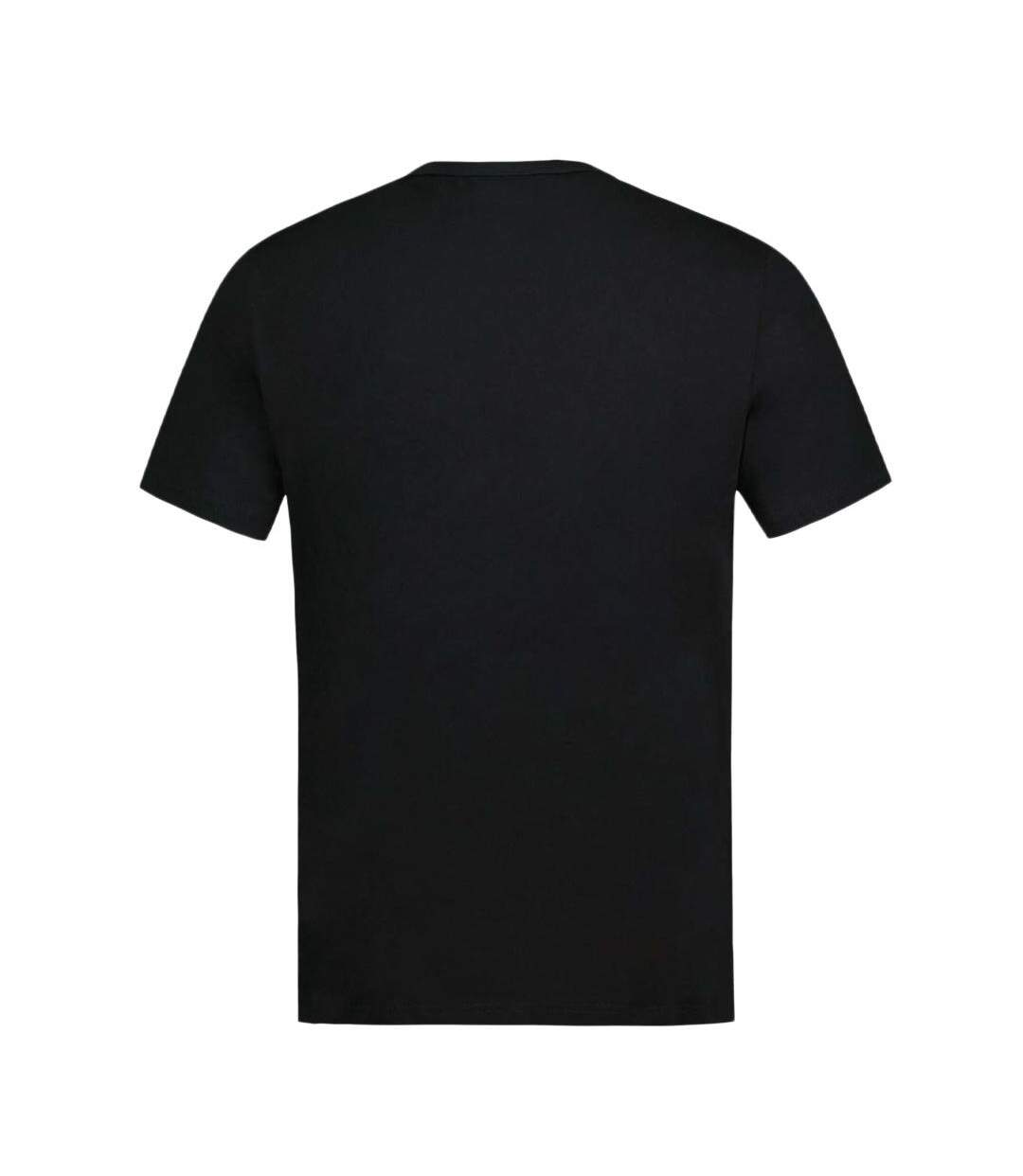 T-Shirt noir homme le coq sportif contemporain n°1-2