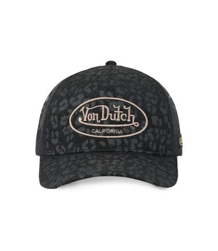 Casquette baseball avec filet all over imitation fourrure Léopard Vondutch