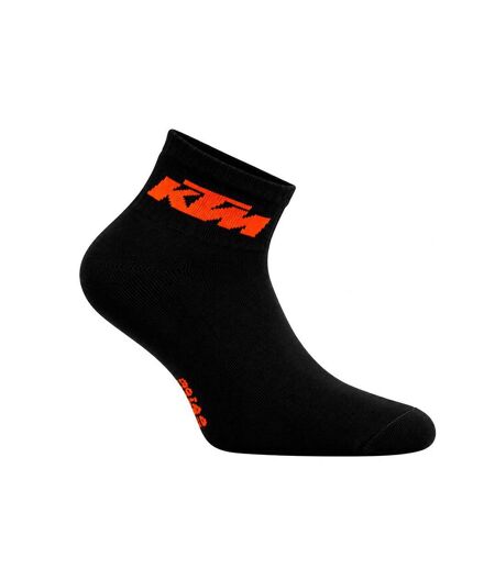X3 paires de chaussettes noir/orange homme ktm 1chmcx