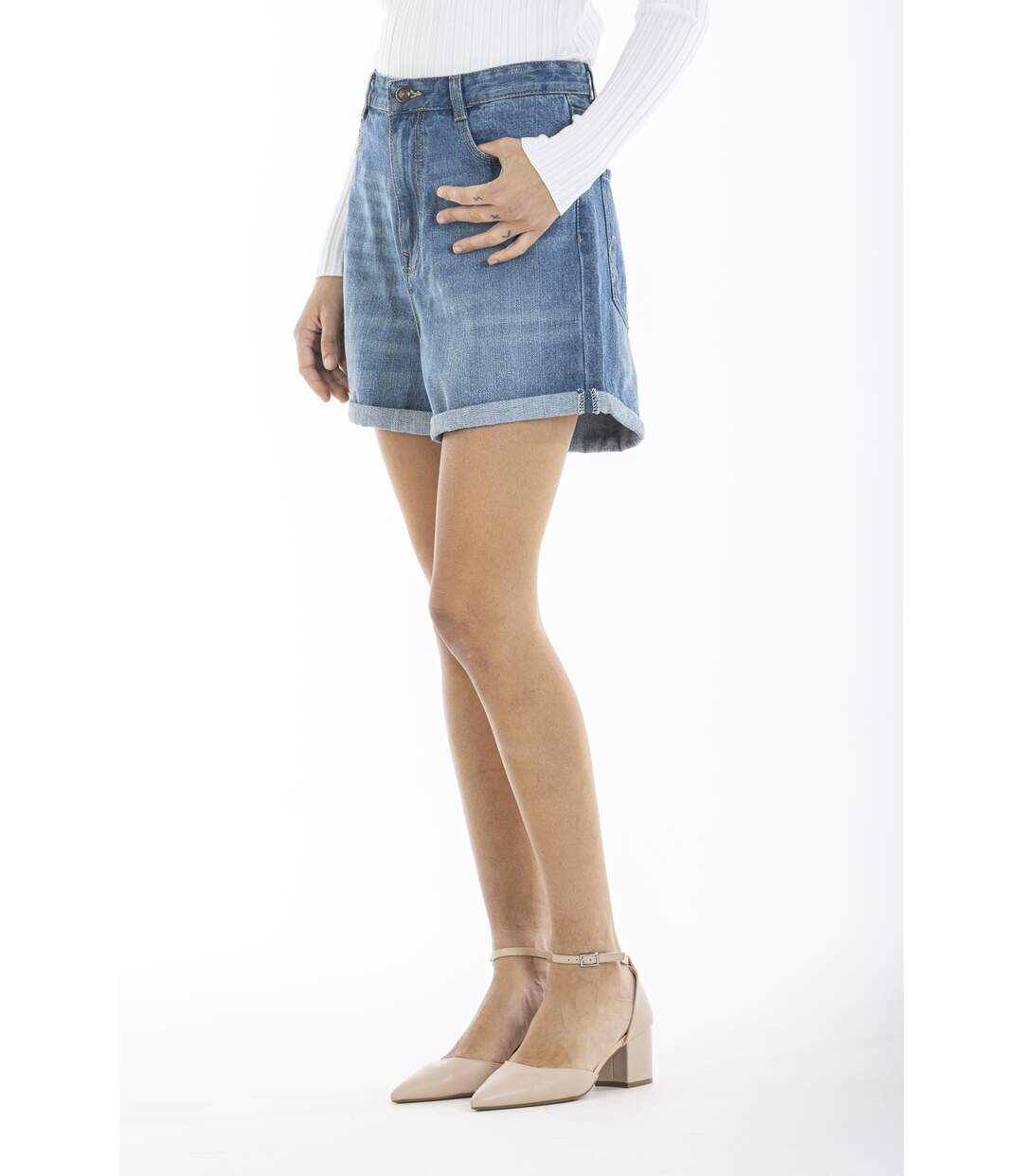 Short denim taille haute BARB 'Rica Lewis'-2