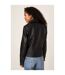 Dorothy Perkins Womens/Ladies Faux Leather Biker Jacket (Black) - UTDP233