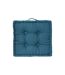 Coussin de Sol Dorian 40x40cm Bleu Canard-1