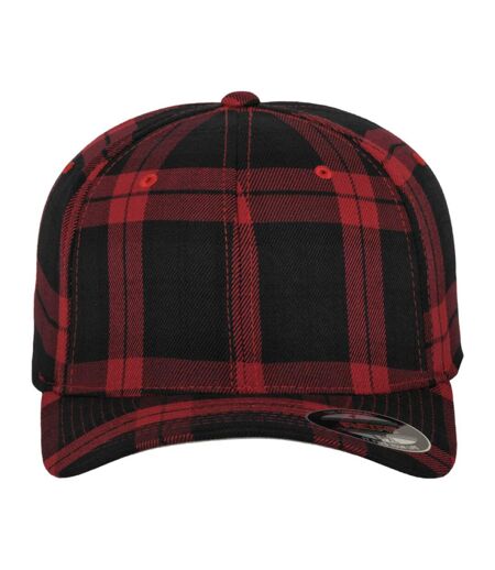 Casquette De Baseball Noir Rouge Flexfit