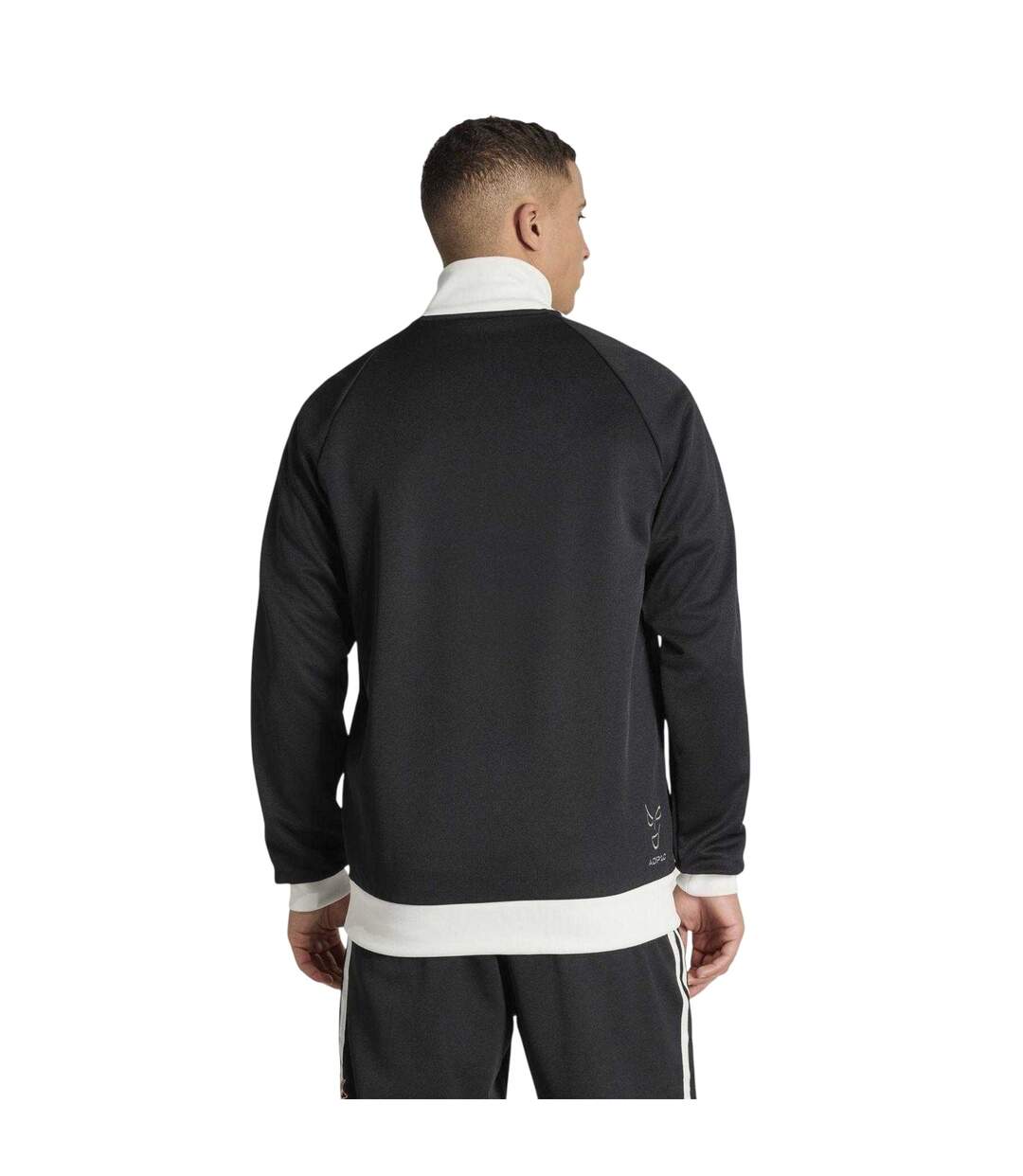 Mens Originals Juventus Fc Tracksuit Top Black White Adidas-3