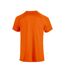 T-shirt Premium Homme Orange Fluo Clique-2