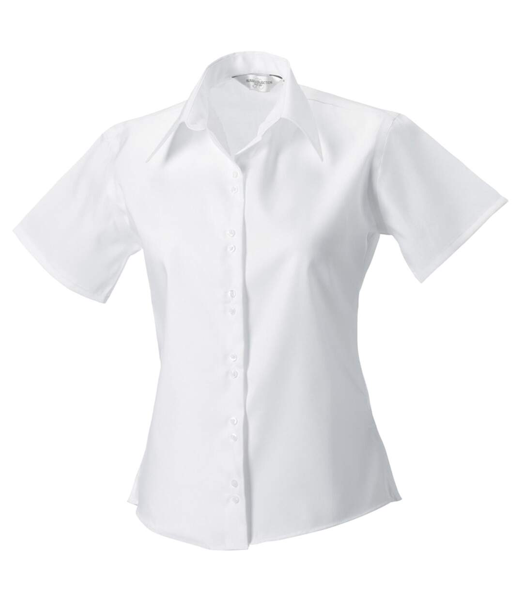 Collection Chemisier À Manches Courtes Sans Repassage Femme Blanc Russell-3