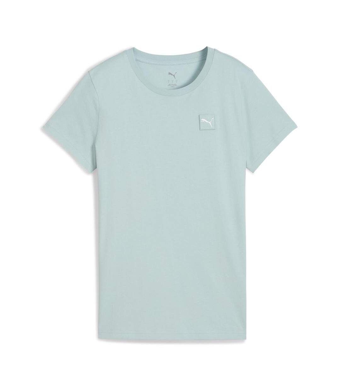 T-shirt vert d'eau femme puma elevated-1