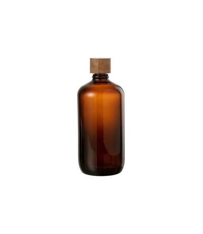 Bouteille en Verre Vintage 33cm Marron