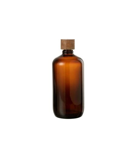 Bouteille en Verre Vintage 33cm Marron