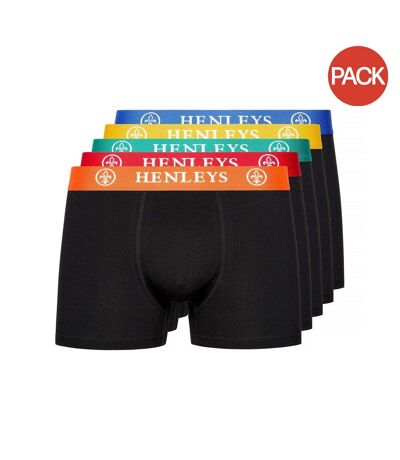 Pack of 5  Mens primas boxer shorts  black Henleys