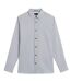 Mens Alham Geometric Long-sleeved Shirt Navy Ted Baker-1