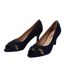 Womens/ladies Honey Peep Toe Wide Sandals Navy Good For The Sole-3