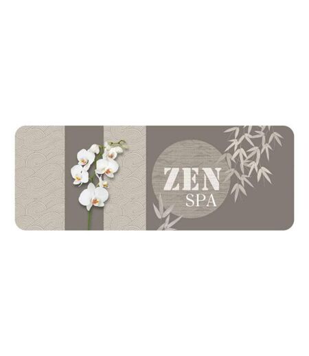 Tapis Déco Imprimé Spazen 45x120cm Taupe