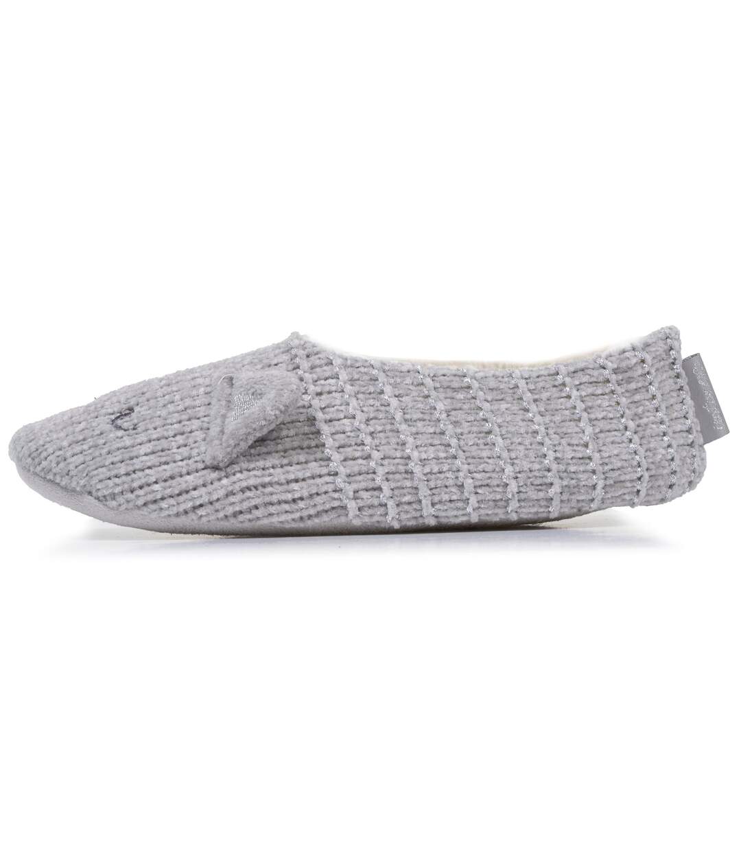 Isotoner Chaussettes d'intérieur femme maille chenille - fourrées, antidérapantes-3