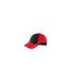 +++ FDS 140326 +++ Casquette racing embossée style F1 - MB6560 - rouge et noir-2