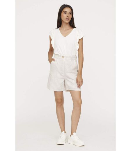 Short NYLIA Cream Stripe