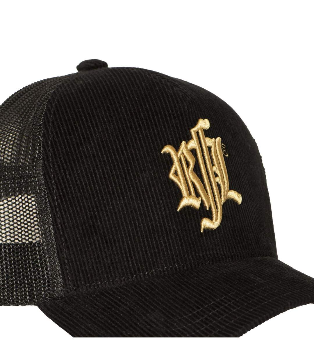 Casquette trucker en velours avec filet logo brodé Black Hole Sun Rock'n Free Life-3