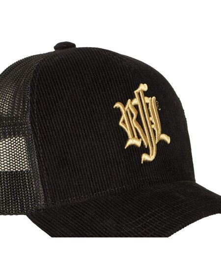 Casquette trucker en velours avec filet logo brodé Black Hole Sun Rock'n Free Life