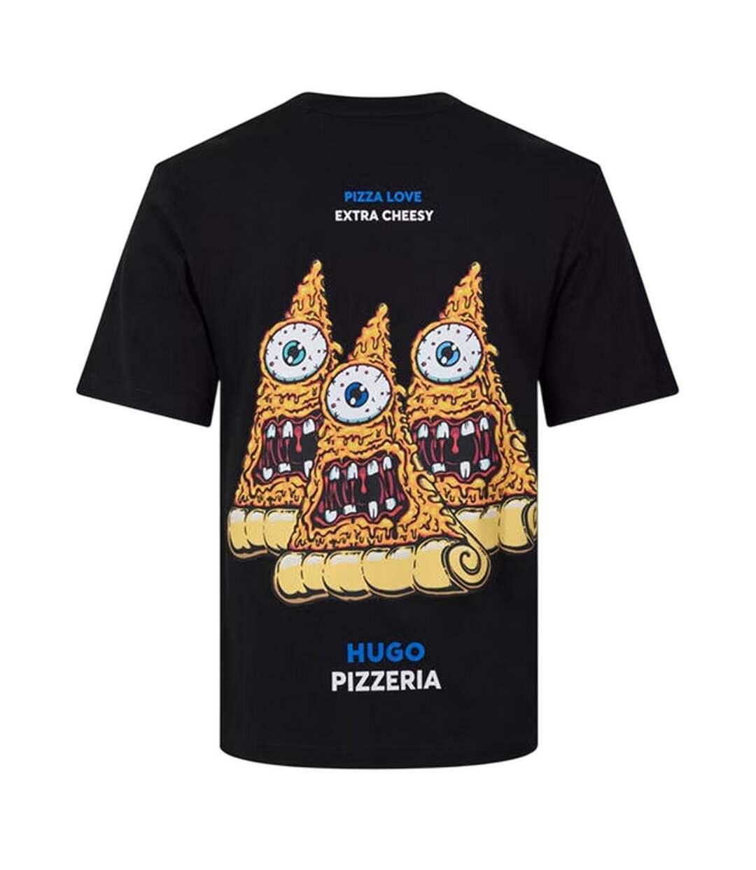 T-shirt Motif/style Pizza Nizzerio Homme Noir Hugo Boss-2