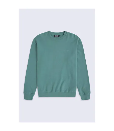 Mens Jonah Organic Sweatshirt Green Animal