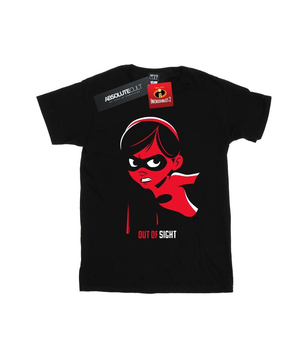 Disney Femme/Les femmes Incredibles 2 Incredible Girl - T-shirt boyfriend en coton (Noir) - UTBI41944-1